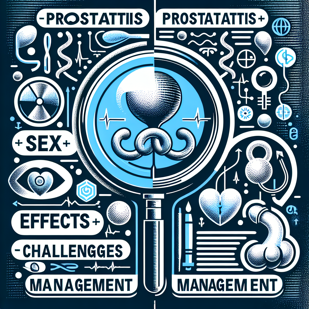 Schematische Darstellung der Beziehung zwischen Prostatitis und sexueller Gesundheit