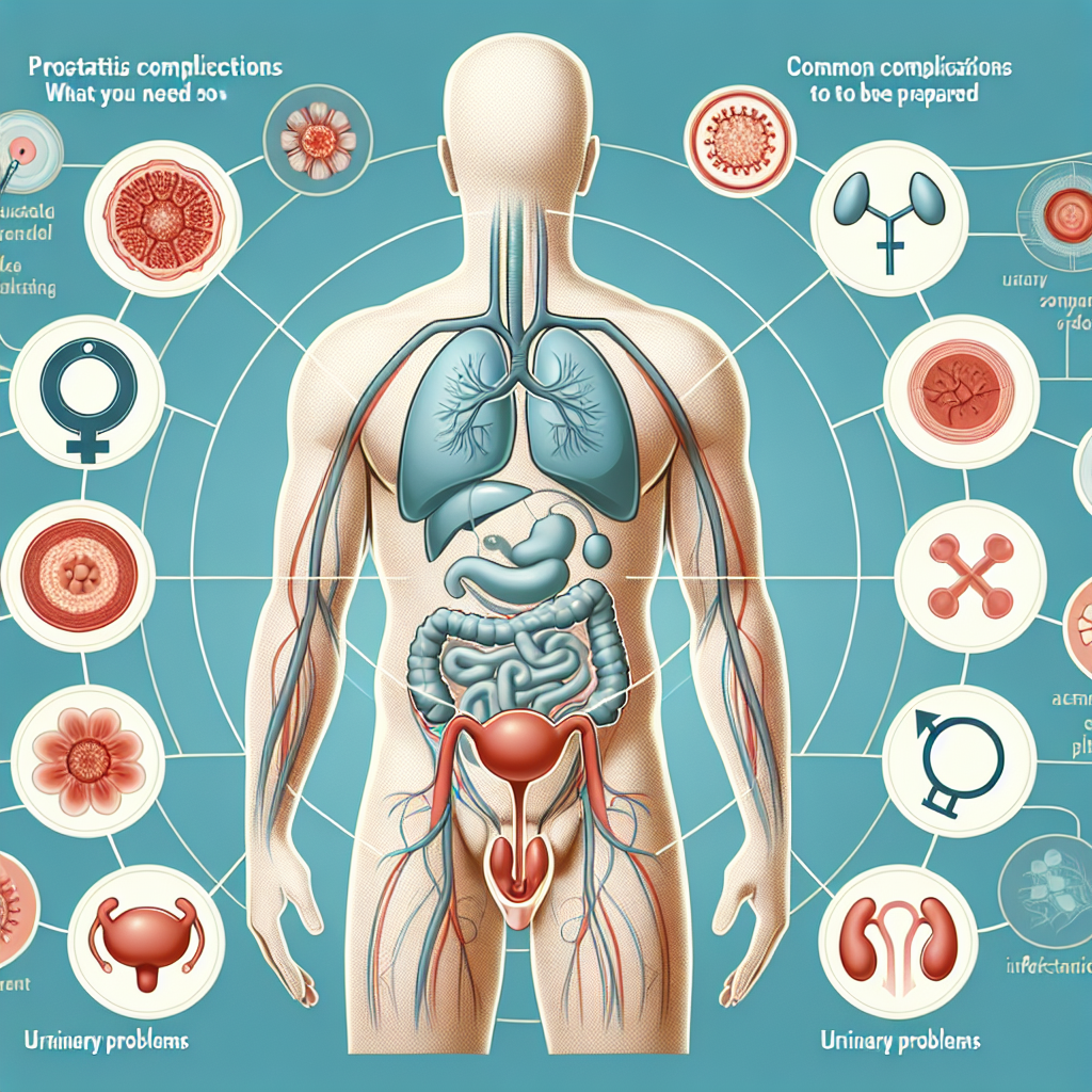 Eine Illustration der Symptome, Diagnosemethoden und Behandlungskomplikationen bei Prostatitis