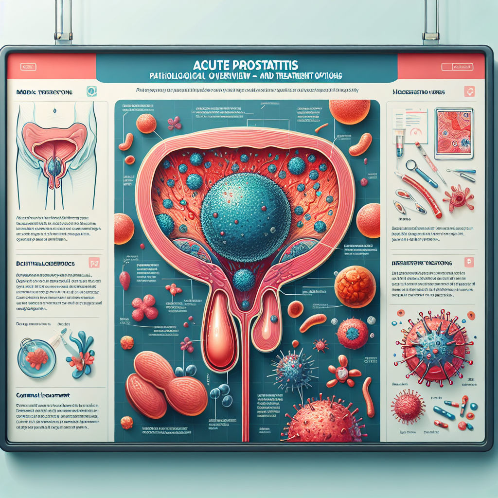 Diagramm der Symptomatik und Behandlung der akuten Prostatitis.