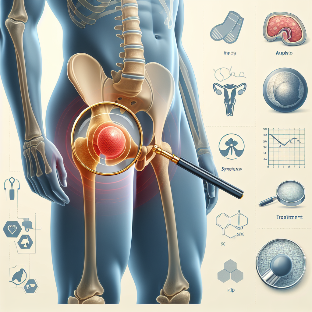 Schematische Darstellung des Zusammenhangs zwischen Prostatitis und Hüftschmerzen