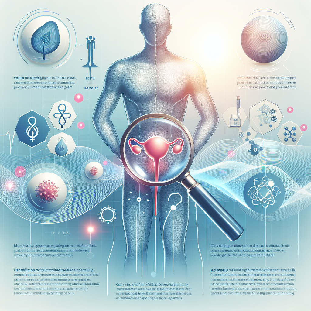 Ein Arzt erklärt einem Patienten die Diagnose und Behandlungsmöglichkeiten für Prostatitis, unterstützt durch medizinische Diagramme und Diagnoseinstrumente.