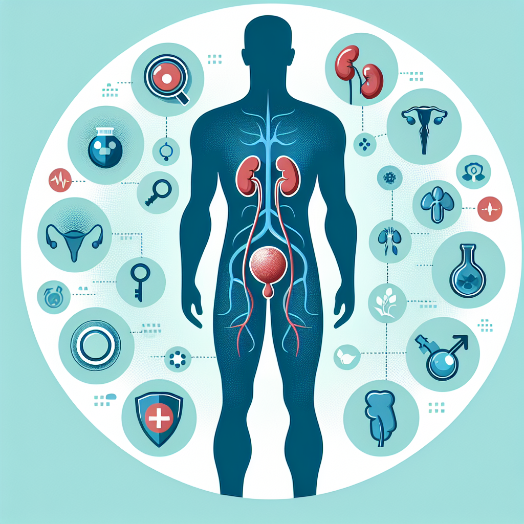 Illustration zu den Ursachen, Symptomen und Behandlungsmöglichkeiten von Prostatitis und Nierenschmerzen