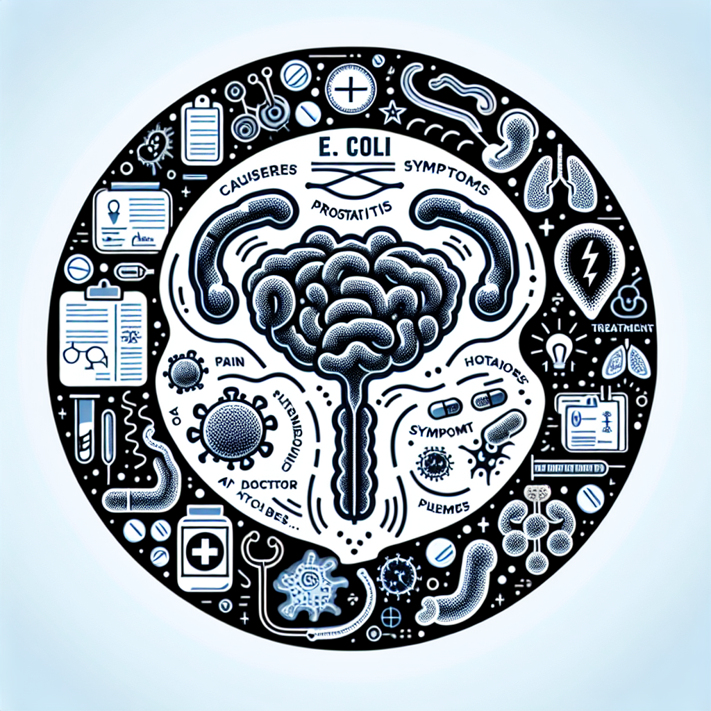 Grafik der E. coli Bakterien, die Prostatitis verursachen können