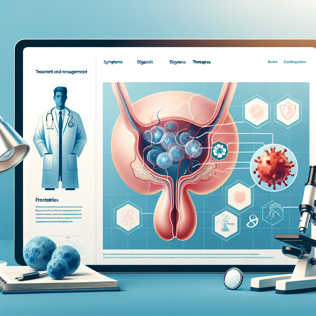 Symptome, Diagnose und Behandlung von Gonorrhoe-Prostatitis, illustriert anhand eines schematischen Diagramms.