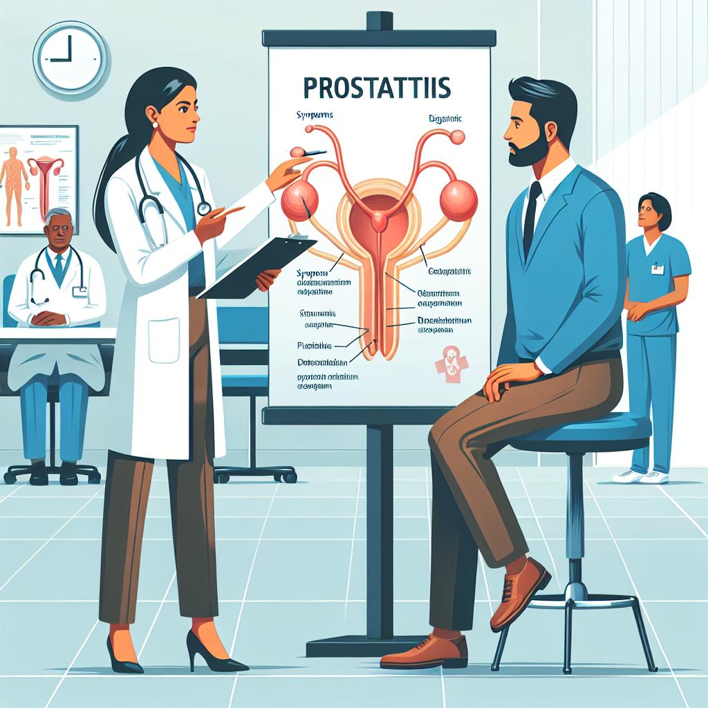 Illustration der Symptome und Diagnosemethoden von Prostatitis