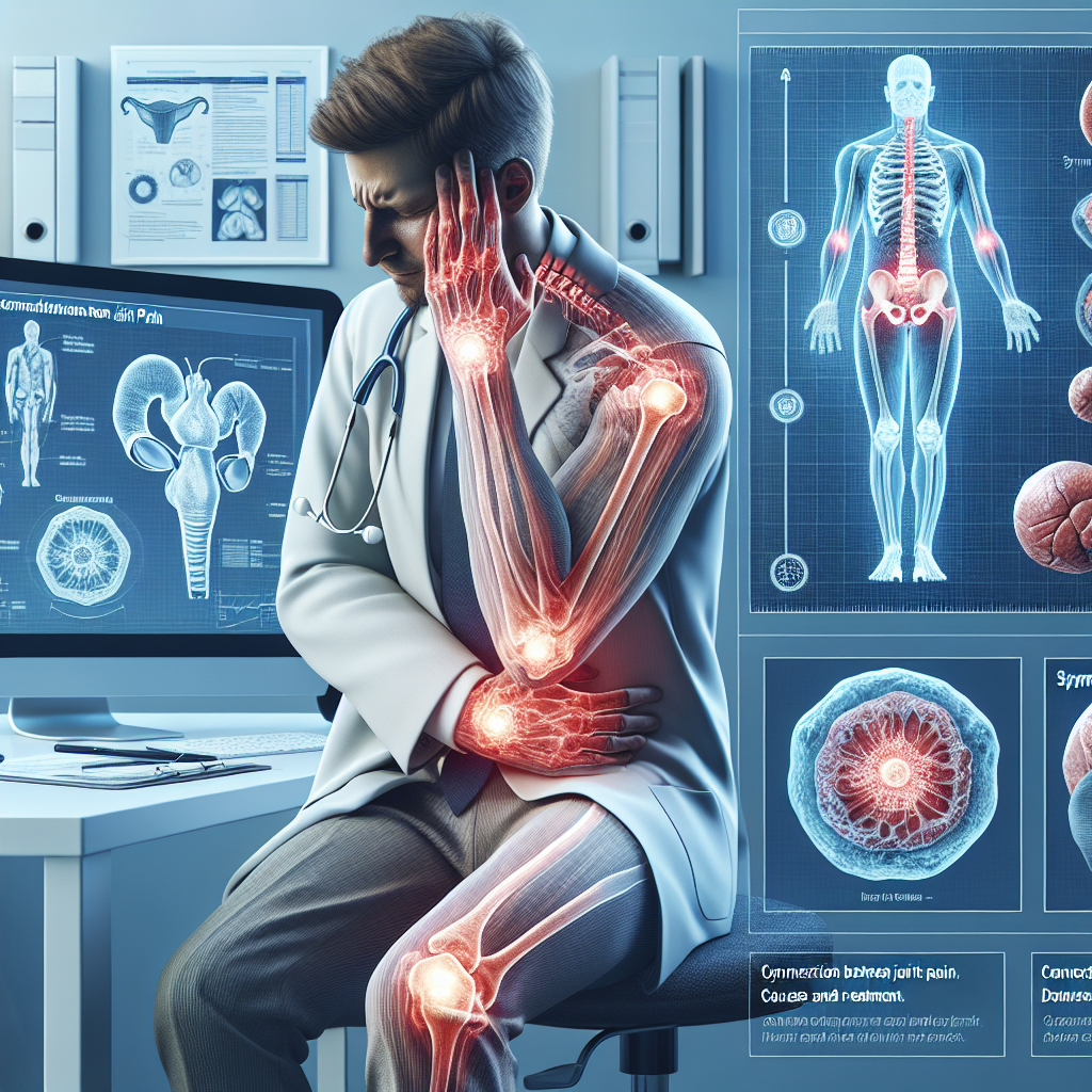 Darstellung der Verbindung zwischen Gelenkschmerzen und Prostatitis mit Schwerpunkt auf Symptomen, Ursachen und Behandlung.